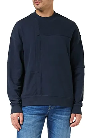 Mustang Męski styl Ben patchwork Cn sweter, , M