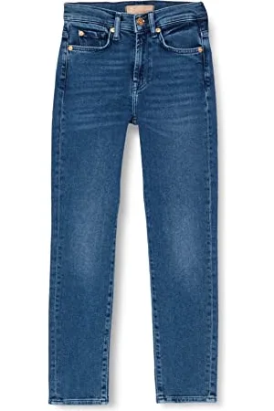 7 for all Mankind Roxanne Ankle Luxe dżinsy damskie w stylu vintage, , 30