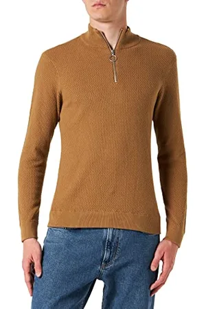 Casual Friday Męski sweter Karlo Structured Zipper Knit, , XXL