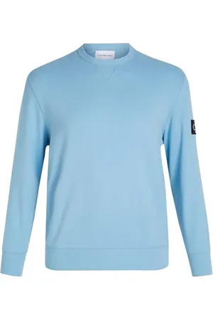 Calvin Klein Jeans Męskie bluzy z logo plus z okrągłym dekoltem, , 5XL duże rozmiary