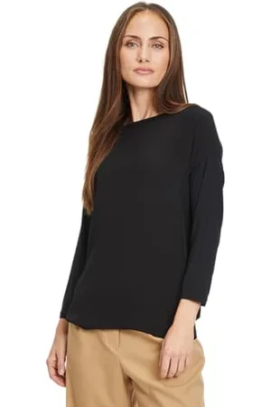Tamaris Damska koszulka Burdur, Black Beauty, XXL