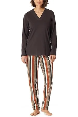 Schiesser Damen Schlafanzug lang Baumwolle - Nightwear