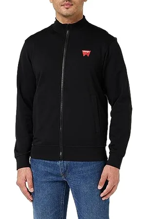 Wrangler Męska bluza z zamkiem błyskawicznym Funnel Neck, , L