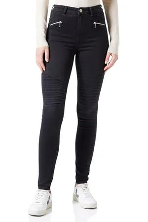 ONLY Onlroyal Hw Biker Zip EXT DNM dżinsy skinny-fit, , S x 32L