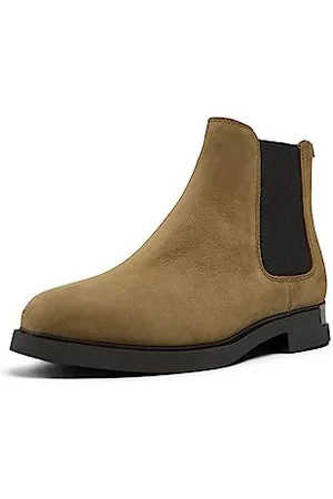 Camper Damskie buty Iman Chelsea Boot, Red Leather/Red Suede, 36 EU, , 36 EU