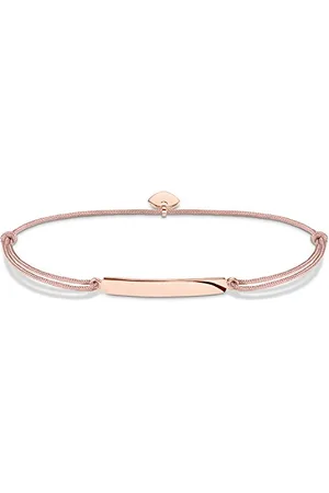 Thomas Sabo Damska bransoletka ze srebra wysokiej próby 925 Little Secrets klasyczna pozłacana różowym złotem, 14,00 - 20,00 cm