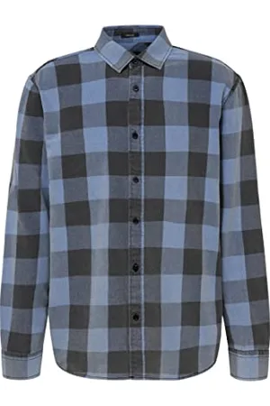 Mavi Męska koszula Check Shirt koszulka, niebieska, S, , S