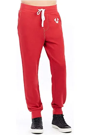 True Religion Męskie klasyczne spodnie dresowe z logo Jogger