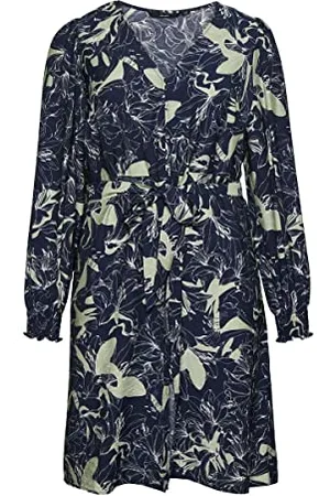 VERO MODA Sukienka damska VMABBI NAN LS BLK Shirt Dress WVN CUR, , 46
