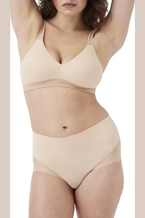 Spanx Undie-tectableace Hi-Hipster majtki w talii, beżowy (Soft Nude 0), S