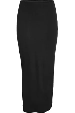 Noisy May Spódnica damska NMMAYA Ankle - czarna - czarna XS S M L XL, , M