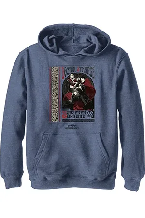 Marvel Chłopięca bluza z kapturem Doctor Strange w Multiversum des Wahnsinns Sorcerer Supreme, Heather Navy, L, , L