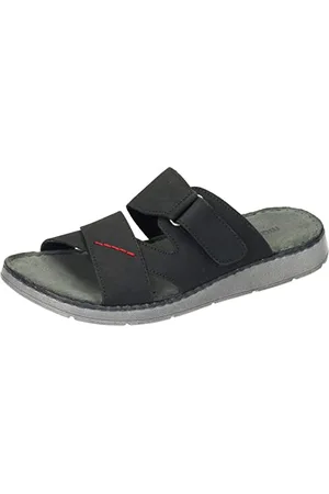 Manitu Męskie 600068-01 Slipper, czarne, 43 EU, , 43 EU