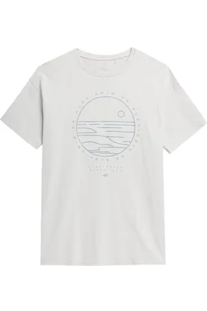 4F Tshirt M365 Kolor Ciepły Jasny Szary Rozmiar S, , S