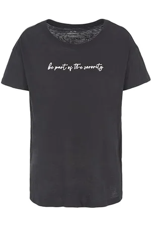 Armani Exchange Koszulka damska Sustainable, Boyfriend Fit, Printed Quote, , L