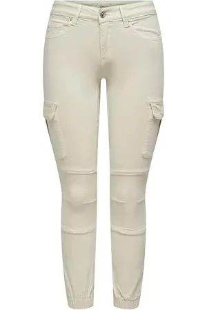 ONLY Missouri Skinny Cargo spodnie ze mankietami w kostkę, , 36W / 34L