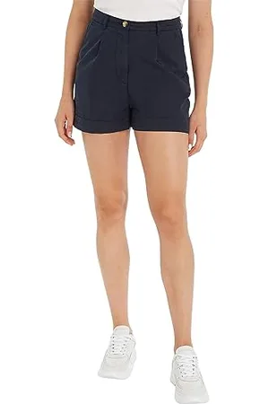 Tommy Hilfiger Damskie bawełniane plisowane spodenki, , 40, , 66