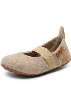 Bisgaard Chłopcy i dziewczęcy Wool Ballet Flat, nugat, 26 EU