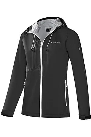 Black Crevice Damska Kurtka Hardshell, Wysokiej Jakości Outdoorowa, 3 L, Funkcyjna Ze 100% Poliestru, Oddychająca, Wiatroszczelna i Wodoodporna Przeciwdeszczowa