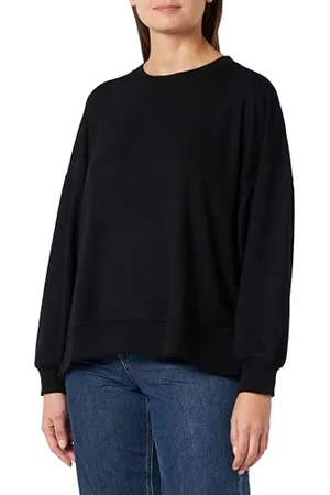 Mavi Bluza z okrągłym dekoltem; czarna, , XS