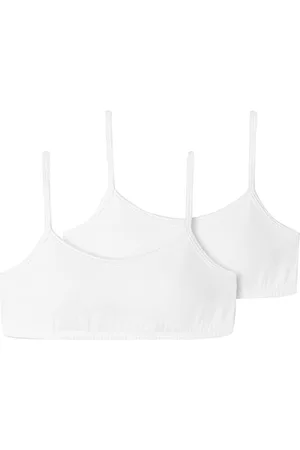 Schiesser Bustier Dla Dziewcząt, 2 Sztuki, z Ramiączkami do Spaghetti - 95/5 Organic Cotton, , 140 Cm