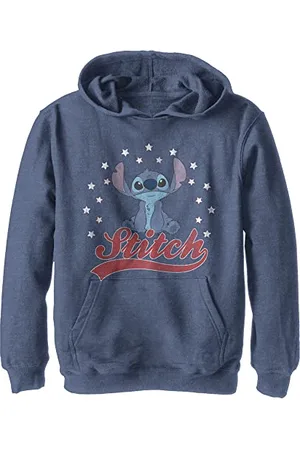 Disney Lilo & Stitch Americana Stitch Portret chłopięca bluza z kapturem, , S, , S