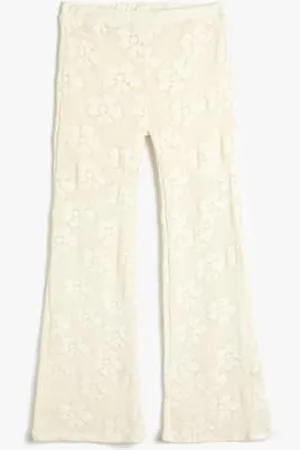 Koton Dziewczęce Flare Tousers Lace Elastic Waistband Relax Fit Pants, , 9-10 Lat