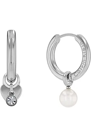 Calvin Klein CKJ damski zestaw upominkowy HUGGIE kolekcja kolczyki wiszące i wiszące - 35700001, , jeden rozmiar, Jeden rozmiar, Stal nierdzewna, Bez kamieni szlachetnych