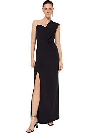 Trendyol Damska sukienka maxi, regularna, tkana suknia wieczorowa, , 62