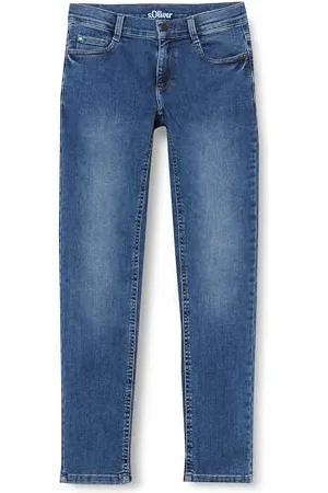 QS by s.Oliver Junior chłopięce spodnie dżinsowe, skinny Seattle Blue 158, , 158