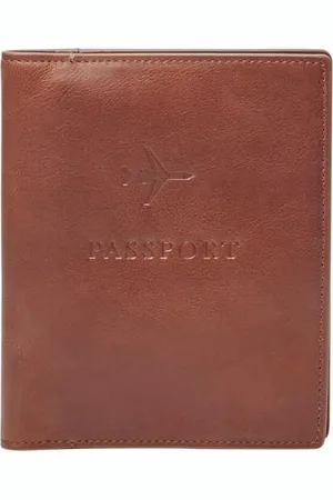 Fossil Męskie skórzane etui na paszport 11,43 cm dł. x 1,27 cm szer. x 13,97 cm wys, , 11.43 cm L x 1.27 cm W x 13.97 cm H