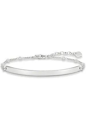 Thomas Sabo Bransoletka damska Love Bridge srebro wysokiej próby 925, cyrkonia biała e Srebro, colore: , cod. LBA0040-051-14-L19.5v