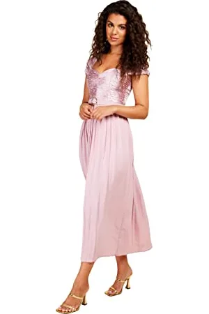 Little Mistress Damska sukienka Midaxi Blush Spot na specjalne okazje, 40