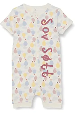 NAME IT Unisex NMNVAHA SS Nightsuit May 22 śpioszki, White Alyssum/Detail:Violet Ice, 56, , 56