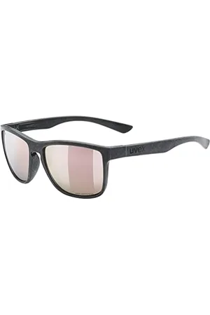 Uvex LGL ocean 2 P - okulary słoneczne unisex - z polaryzacją - z powłoką lustrzaną - black matt/rose - one size