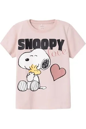 NAME IT Dziewczęca Nkfnanni Snoopy Ss Top Noos Vde T-Shirt, , 116 cm