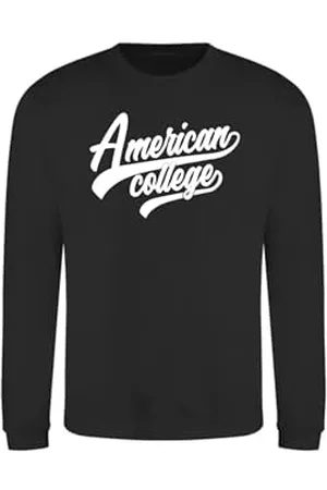 American College Bluza z kapturem sweter z nadrukiem ciepłe ubrania mieszane mężczyźni i kobiety na co dzień model ACSCRW1 S, , S
