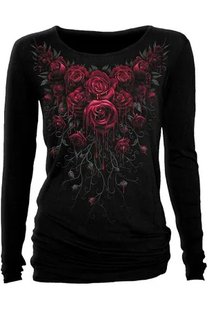 Spiral BLOOD ROSE - Obszerny top - - M