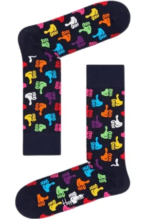 Happy Socks Thumbs Up Sock, kolorowe i zabawne, Skarpety dla kobiet i mężczyzn, Wielobarwny (41-46)