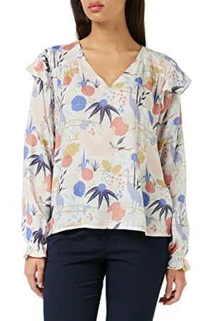 Mustang Styl damski Emma Ruffle AOP bluzka, , 50, , 50