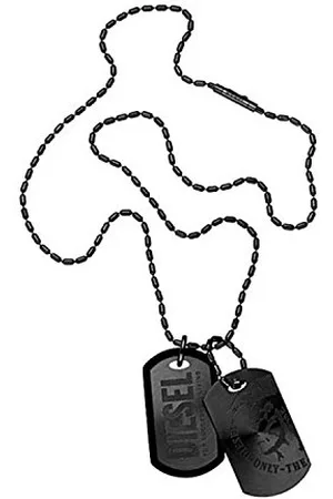 Diesel Mężczyźni Brave Tag Naszyjnik, , 40 cm