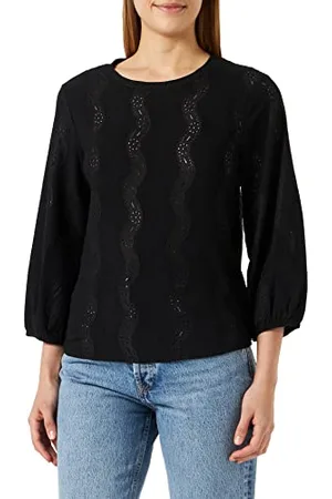 Kaffe Damska koszulka 3/4 Sleeve Luźny krój KAtio Koszulka, , XS