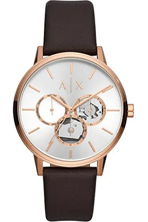 Armani Exchange AX2756 Zegarek dla Mężczyzn Kwarc, Multi Mechanizm, Rozmiar Koperty 42 mm ze Skórzanym Paskiem