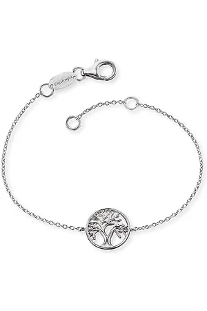 Engelsrufer Damen Armband aus Sterling Silber und Lebensbaum Anhänger silber - Karabinerverschluss - in zwei Längen verstellbar - nickelfrei