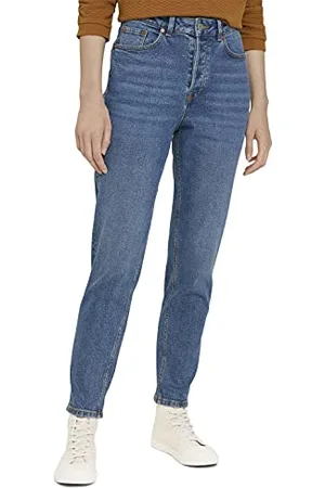 TOM TAILOR Damski Dżinsy Mom Fit z bawełny ekologicznej 1027314, , 26