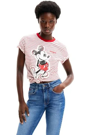 Desigual TS_Mickey Patch, 3000 Carmin, XL, , XL