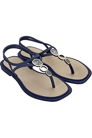 Grendha Damskie sandały CAJU PORCELANA, Off White/Navy, 39 EU, , 39 EU Schmal