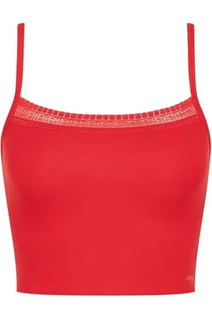 Sloggi Go, Ribbed Crop Top damska piżama, , L