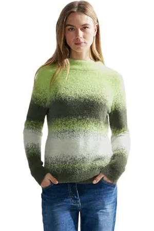 CECIL Damski sweter z dzianiny w paski, , XL
