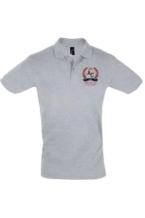 American College Polo z krótkim rękawem Mężczyźni Kobiety Mieszane, , S